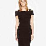 Elegant Black Off-Shoulder Bodycon Dress for Women