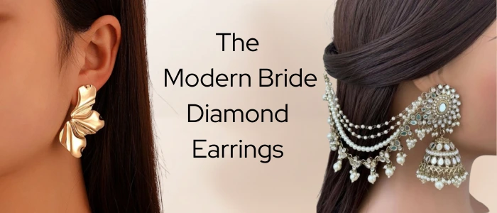 the Modern Bride Diamond Earrings
