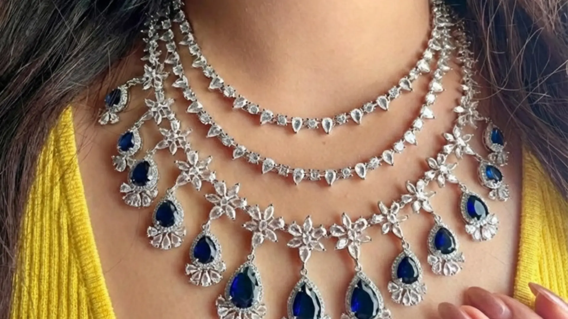 Blue Dimand Neckless